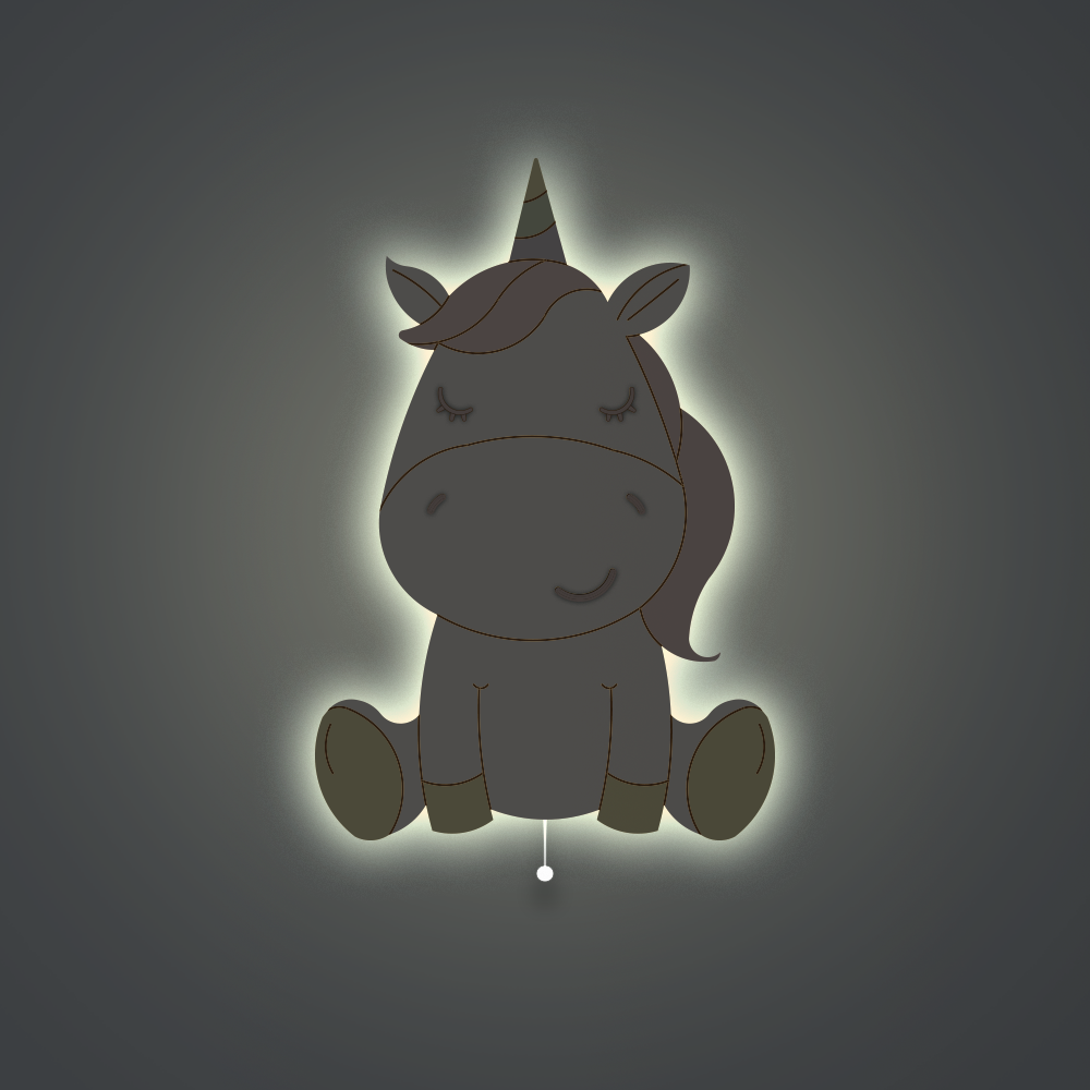 Unicorn realm set of 4 lights