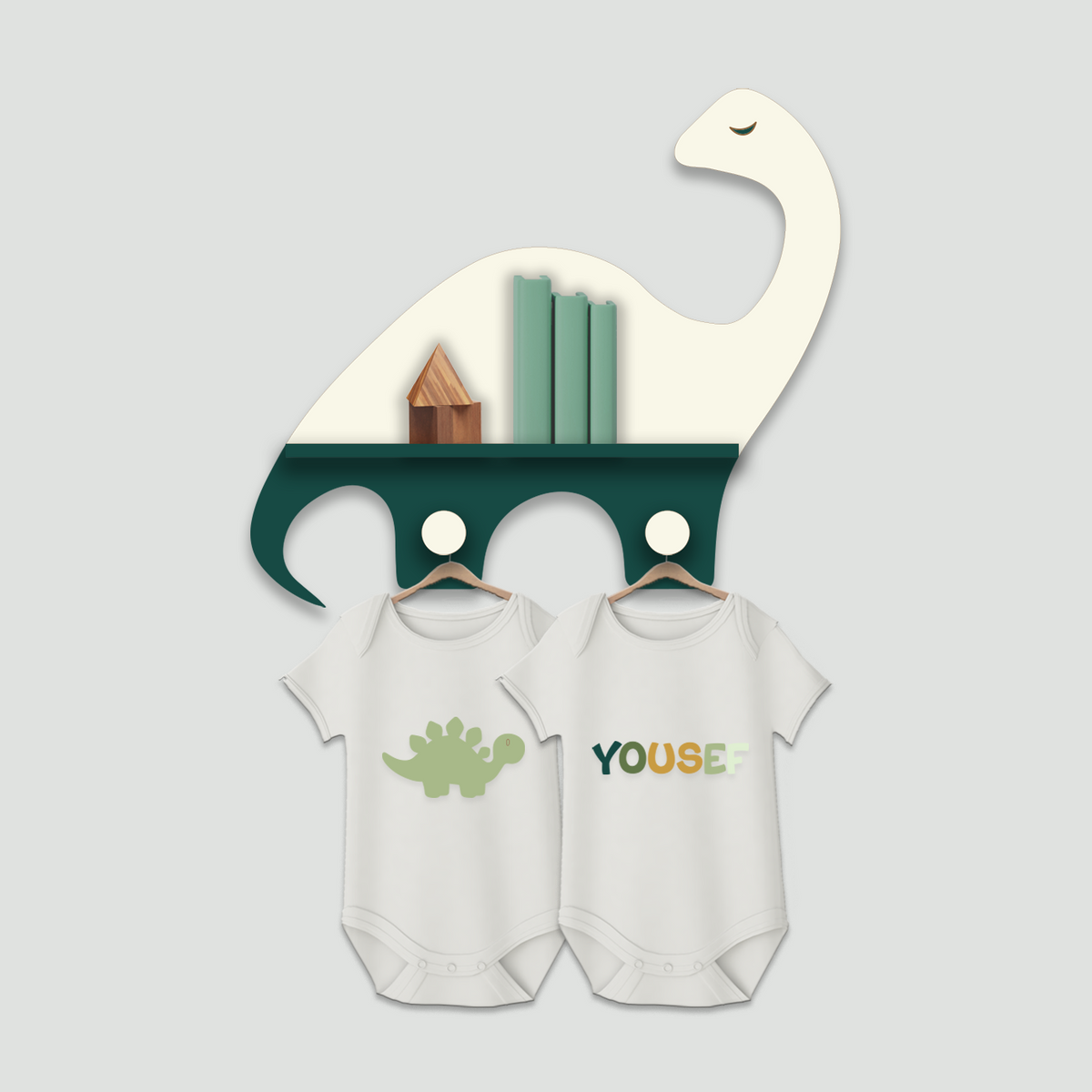 Brachiosaurus shelf and hanger