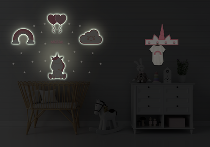 Unicorn realm set of 4 lights