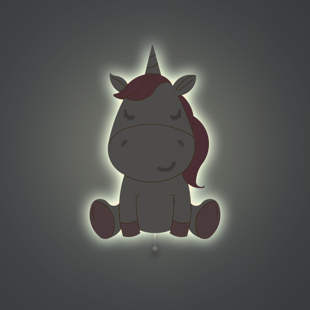 Unicorn realm set of 4 lights